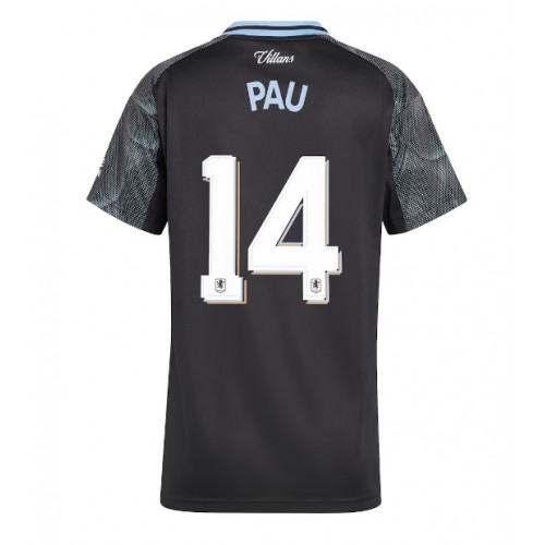 Aston Villa Pau Torres #14 Bortatröja Kvinnor 2025-26 Kortärmad Aston Villa Pau Torres #14 Bortatröja Kvinnor 2025-26 Kortärmad